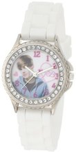 Justin Bieber JB1047 White Rubber Strap With Stones On Bezel