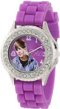 Justin Bieber Kids' JB1050 Purple Rubber Analog