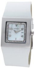 K&BROS 9153-2 Steel Squared Stainless Steel White Leather
