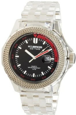 K&BROS 9408-1 Ice-Time Bent Black and Red