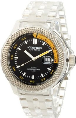 K&BROS 9408-3 Ice-Time Bent Black and Yellow