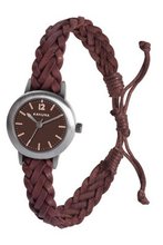 Kahuna KLF-0021L Ladies Brown Woven Leather Friendship