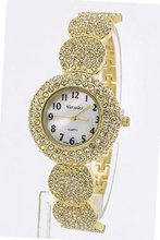 Trendy Fashion Crystal & Mother Of Pearl Dial Bracelet By Fashion Destination