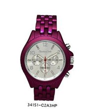 TRENDY FASHION Hot Pink Metal Band With Silver Dial BY FASHION DESTINATION