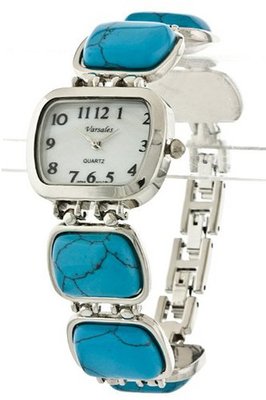 Trendy Fashion TURQUOISE STONE BRACELET WATCH By Fashion Destination