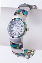 uKarmas Canvas Trendy Fashion COLORED GLASS CUFF WATCH By Fashion Destination 