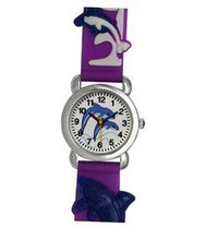 uKarmas Canvas TRENDY FASHION Purple Kids w/ Dolphin Design BY FASHION DESTINATION 