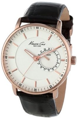 Kenneth Cole New York KC1780 Classic Silver Analog Dial Rose Gold Case
