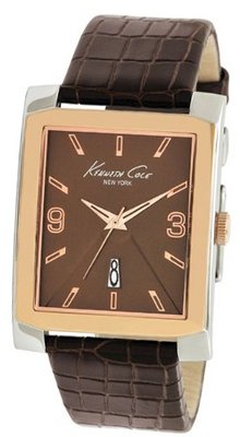 Kenneth Cole New York KC1783 Classic Rose Gold Bezel Rectangle