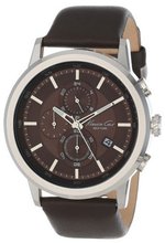Kenneth Cole New York KC1928 Stainless Steel and Leather Brown Dial