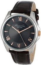 Kenneth Cole New York KC1995 Classic Grey Dial Rose Gold Details Analog