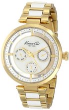 Kenneth Cole New York KC4988 Transparency Round Multi-Function Transparent Yellow Gold Bracelet