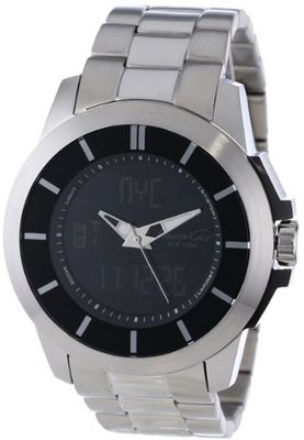 Kenneth Cole New York KC9110 KC-Touch Black Dial Silver Bracelet Touch Screen