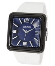 Kenneth Cole Reaction Blue Dial White Rubber Strap RK1258