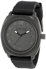 Kenneth Cole REACTION Unisex RK1274 "Street Sport" Round Silicone Strap Casual