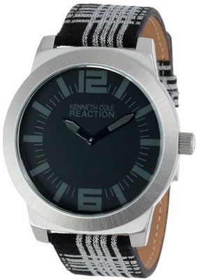 Kenneth Cole REACTION Unisex RK1286 Street Collection Black Dial