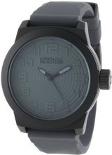 Kenneth Cole REACTION Unisex RK1308 Street Grey Case and Silicone Strap Grey Dial