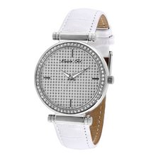 Kenneth Cole Crystal Dial and Bezel White Band KCW2004