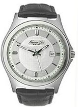 Kenneth Cole New York Leather Collection Silver Dial #KC1478
