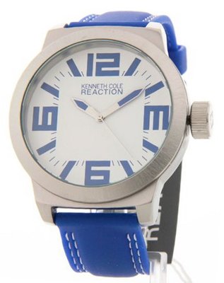 Kenneth Cole Reaction Three-Hand Silicone - Blue #RK1254