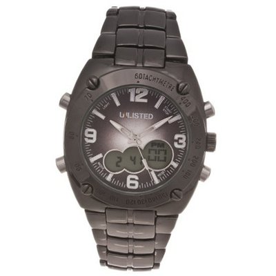 Unlisted by Kenneth Cole Analog-digital Gunmetal-plated UL1069