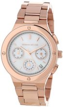 Kenneth Jay Lane 2112 MOP Chronograph Rose Gold Ion-Plated