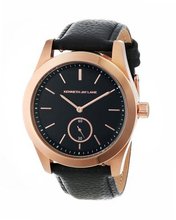 Kenneth Jay Lane 2308S-01 2300 Series Black Dial Black Leather