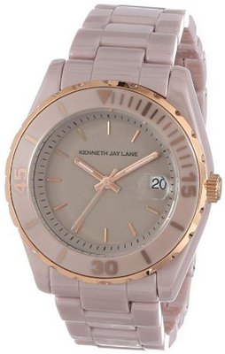 Kenneth Jay Lane KJLANE-3024 3000 Series Analog Display Japanese Quartz Brown