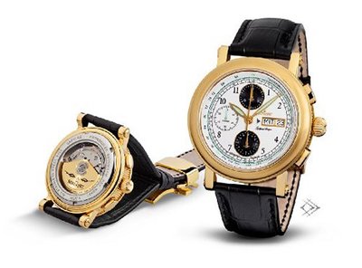 Kronsegler Valjoux Automatic Chronograph Limit. Edition "Gottfried Semper" gold-white