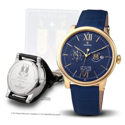 Official Vatican Observatory "Sacristan" - Automatic gold-blue