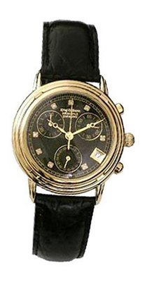 Krug Baumen 150573DL Ladies Principle Diamond Black Chronograph
