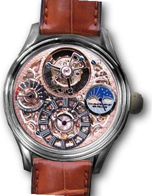 KULTUhR Center Tourbillon with Rose Gold Plated Skeletonized Movement Limited Edition