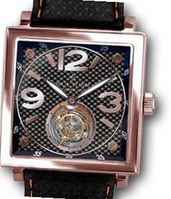 KULTUhR Quadra Tourbillon with Rose Gold Numerals on Carbon Dial - Rose Gold Plated Case