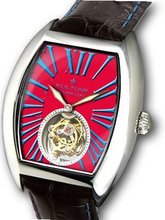KULTUhR Saint Tropez Tourbillon with Blue Numerals on Chili Red Dial Limited Edition