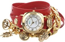 La Mer Collections LMCW2004 Red Nautical Charms Wrap
