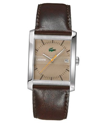 Lacoste Berlin Brown Dial Brown Leather 2010518