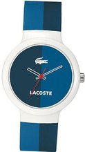 Lacoste GOA Navy and Blue Dial White Plastic Unisex 2020035