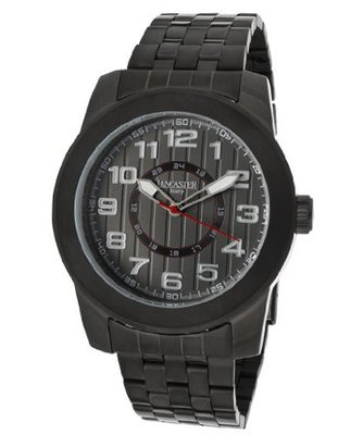 Gray Textured Dial Black Ion Plated Stainless Steel