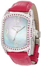 Lancaster OLA0244VL-PE Ruby Accented Lilac Mother-Of-Pearl Dial Pink Leather