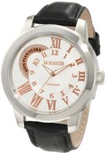 Lancaster OLA0444SL-RG-NR Non Plus Ultra Silver Textured Dial Leather