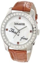 Lancaster OLA0476BN-RS Non Plus Ultra Mother-Of-Pearl Dial Brown Leather