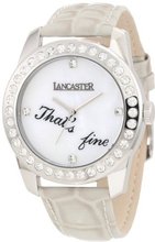 Lancaster OLA0476BN-SL Non Plus Ultra Mother-Of-Pearl Dial Grey Leather