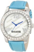 Lancaster OLA0477BN-VR Non Plus Ultra Mother-Of-Pearl Dial Blue Silk