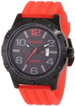 Lancaster OLA0479NR-RS-RS Trendy Black Striped Dial Silicone