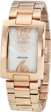 Lancaster OLA0509BN Portofino White Mother-Of-Pearl Dial Rose Gold Tone Ion-Plated Stainless Steel