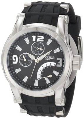 Lancaster OLA0551SS-NR-NR Black Dial Black Silicone