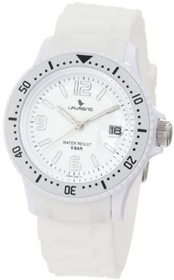 Laurens Unisex GW41J901Y Rotating Bezel White Rubber