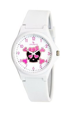 Laurens VR04J903Y Colored Rubber White Skeleton Dial Rubber Strap