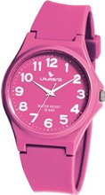 Laurens VR04J908Y Colored Rubber Light Pink Dial Rubber Strap