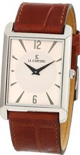 Le Chateau 7022M_INDX_WHT Darvesi Collection All steel Leather Band